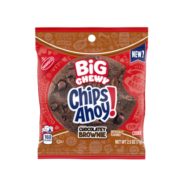 Chips Ahoy Big Chewy Chocolatey Brownie Peg Bag 7 x 71g (2.5oz) image 0