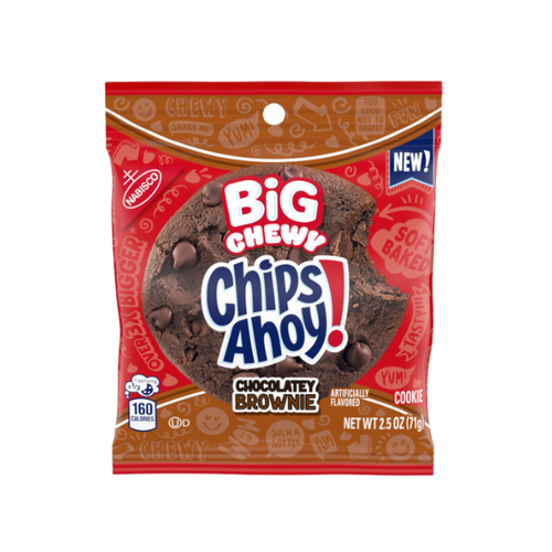 Chips Ahoy Big Chewy Chocolatey Brownie Peg Bag 7 x 71g (2.5oz) image 0