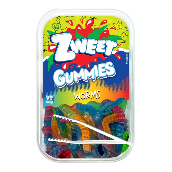 Zweet Gummies Worms Tub 6 x 285g (10oz) image 0