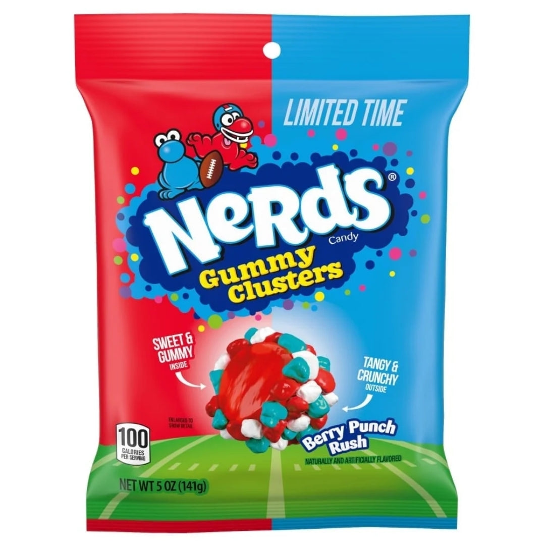 Nerds Gummy Clusters Berry Punch Rush Peg Bag 12 x 141g (5oz) image 0
