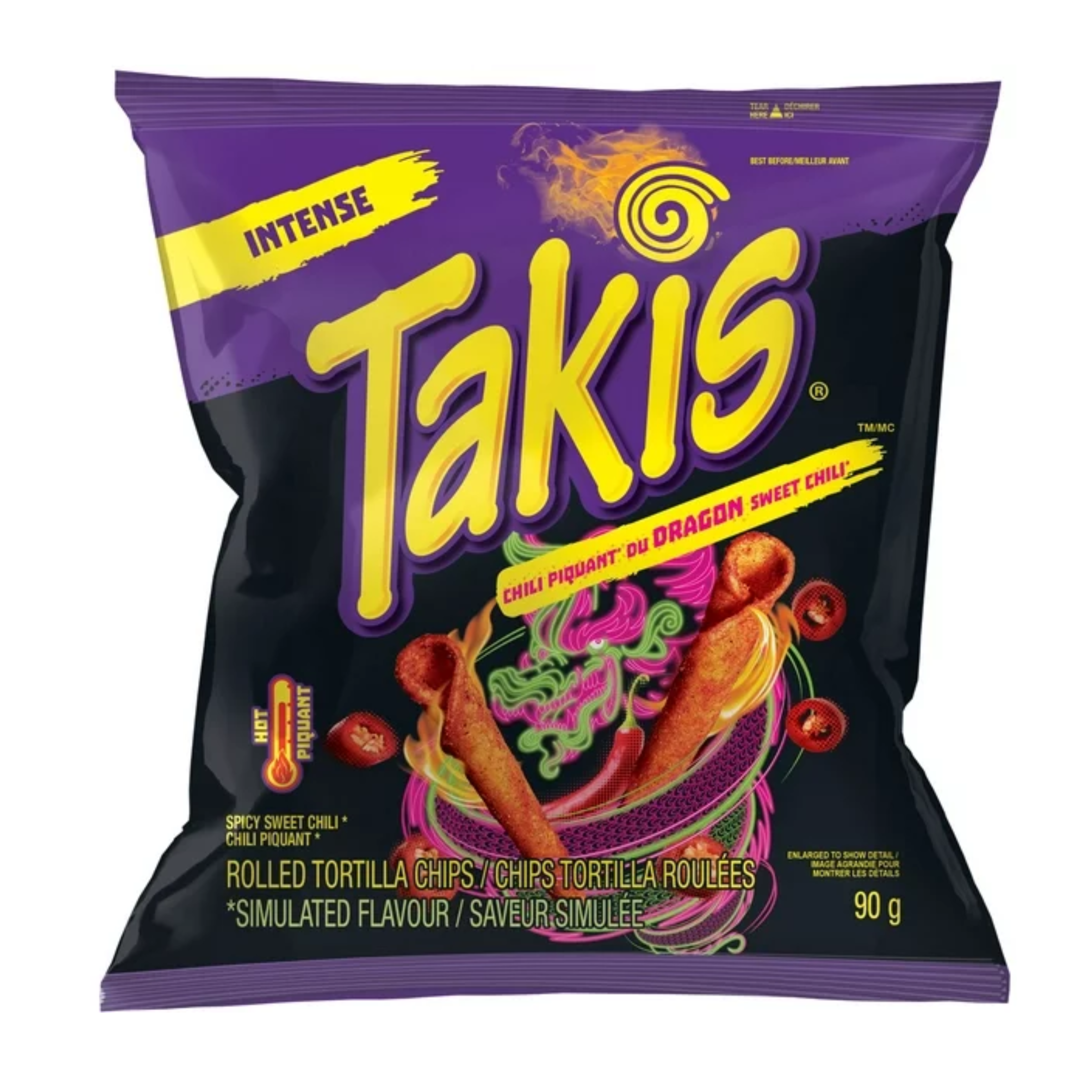 Takis Dragon Sweet Chili Medium Bag 18 x 90g image 0
