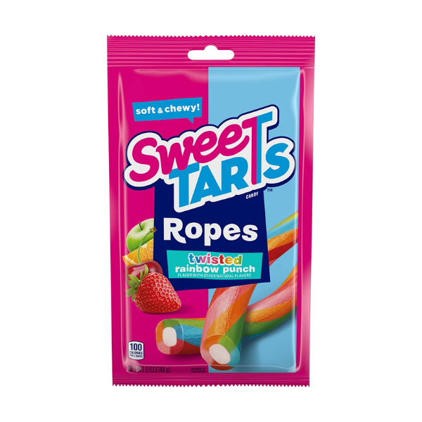 Sweetarts Ropes Twisted Rainbow Punch Peg Bag 12 x 141g (5oz) image 0