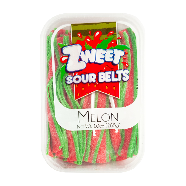 Zweet Sour Belts Melon Tub 6 x 285g (10oz) image 0