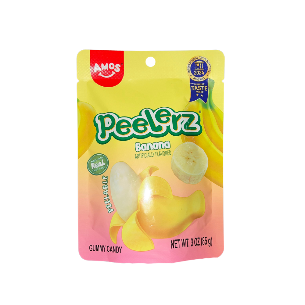 Peelerz Gummy Banana Pouch Bag 24 x 85g (3oz) image 0