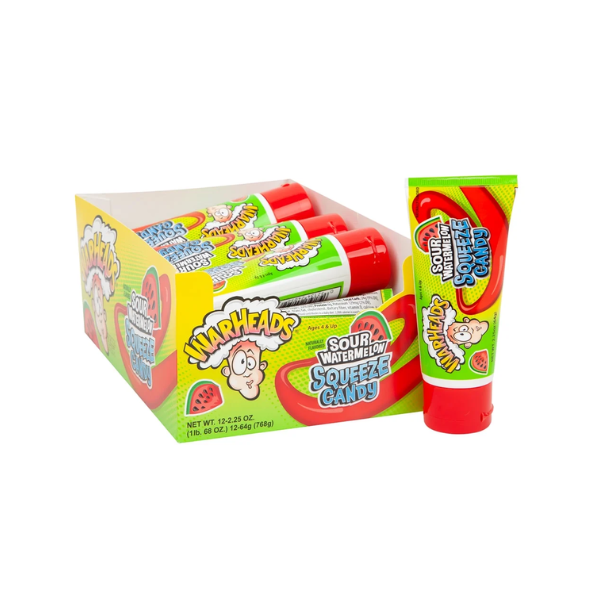 Warheads Squeeze Candy Sour Watermelon 12 x 64g (2.25oz) image 0