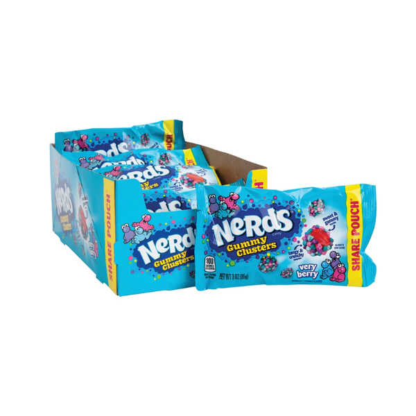Nerds Gummy Clusters Very Berry Share Pouch 12 x 85g (3oz) image 0