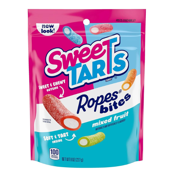 Sweetarts Ropes Bites Pouch Bag 8 x 227g (8oz) image 0