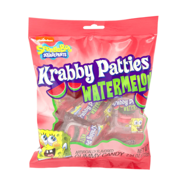 Krabby Patties Watermelon Peg Bag 12 x 72g (2.54oz) image 0