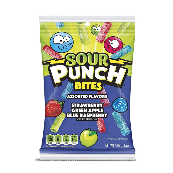 Sour Punch Assorted Bites Peg Bag 12 x 142g (5oz) image 0