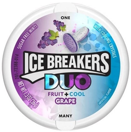 Ice Breakers Duo Mints Grape 8 x 36g (1.3oz) image 0