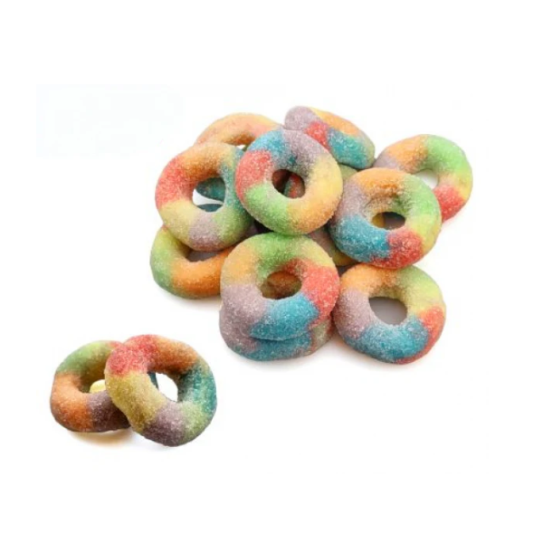 Dulce Plus Sour Rainbow Rings Bag 1 x 1Kg image 0