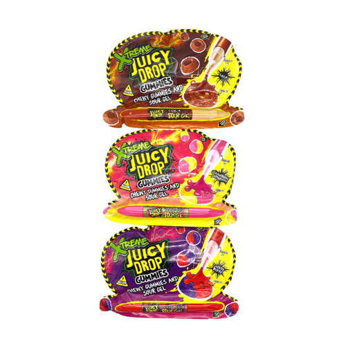 Bazooka Xtreme Juicy Drop Gummies 12 x 57g image 0