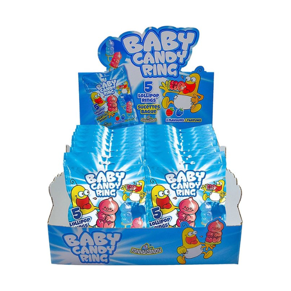 Funny Candy Baby Candy Ring Peg Bag 15 x 50g image 0