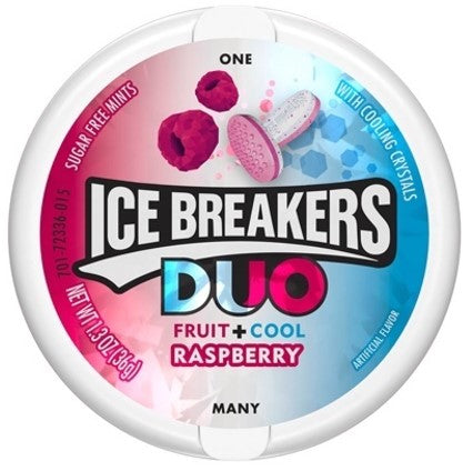 Ice Breakers Duo Mints Raspberry 8 x 36g (1.3oz) image 0