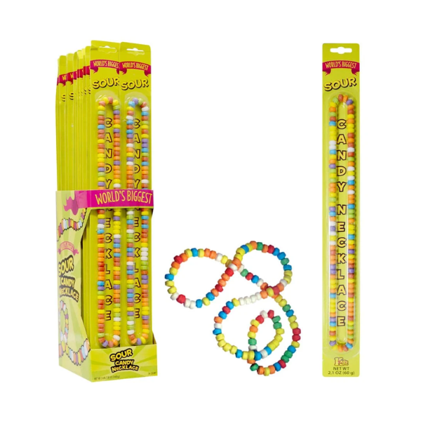 Koko's World's Biggest Sour Candy Necklace 24 x 60g (2.1oz) image 0