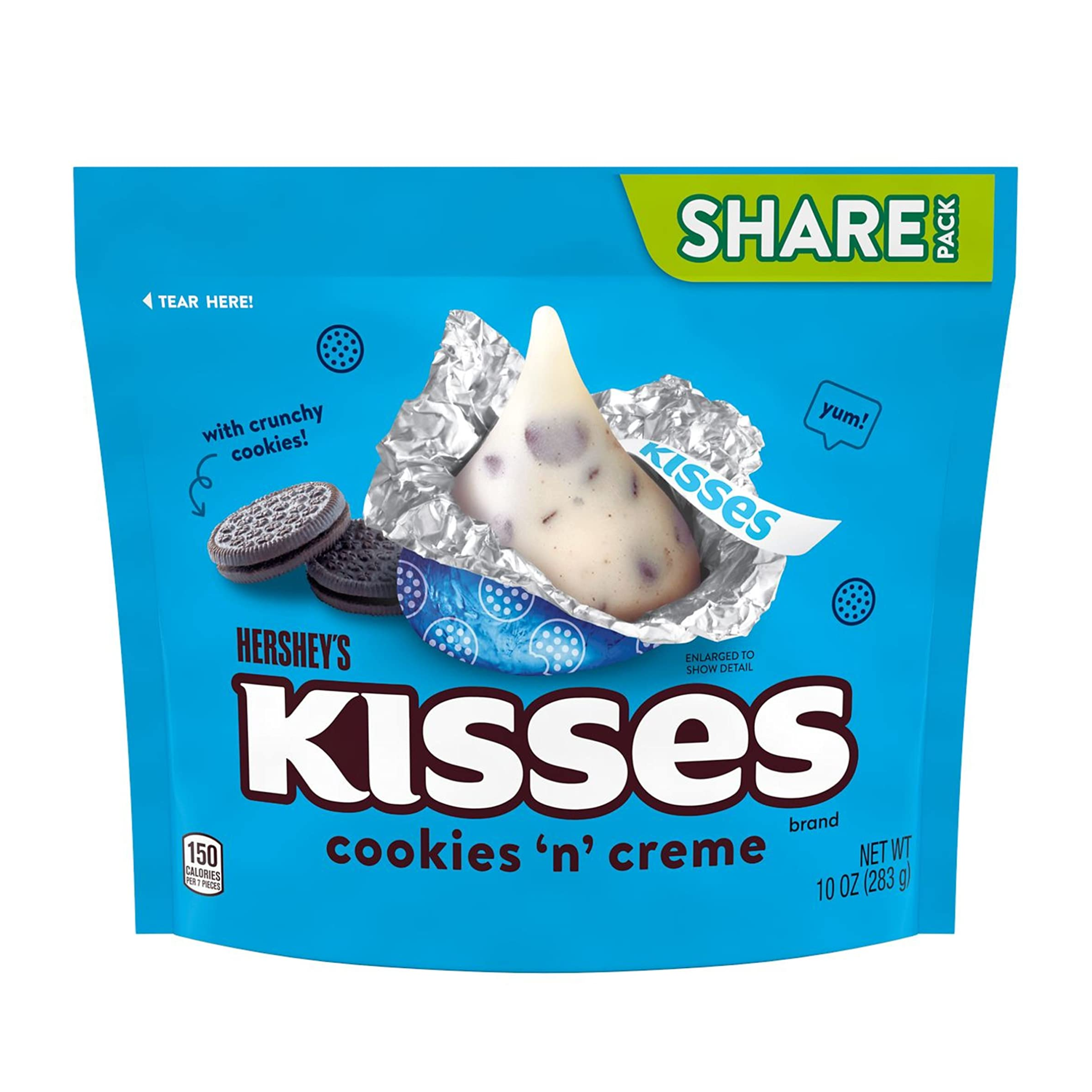 Hershey's Kisses Cookies 'N' Creme Share Pack 8 x 283g (10oz) image 0