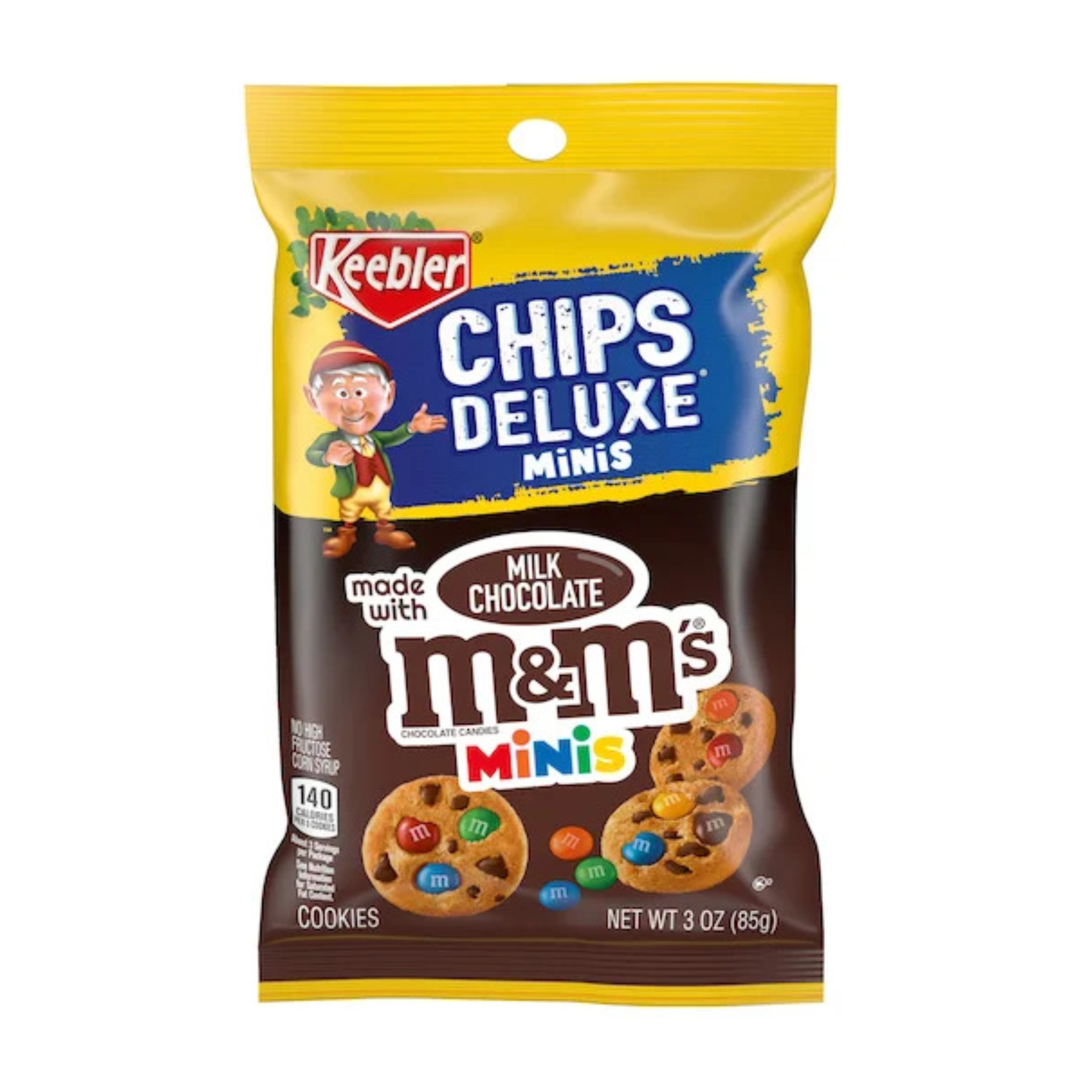Keebler Chips Deluxe Bite Size Rainbow With M&amp;M's Minis Peg Bag 6 x 85g (3oz) image 0