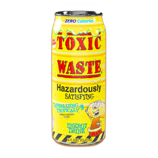 Special Price - Toxic Waste Tantalizing Tropical Energy Drink Big Can 4 x 473ml (16oz) image 0
