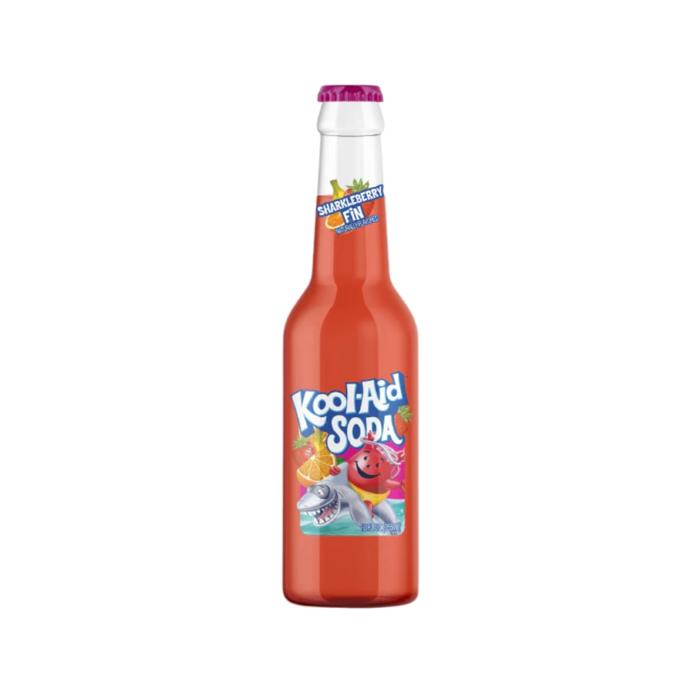 Kool-Aid Sharkleberry Fin Soda Glass Bottle Pack 12 x 355ml (12 fl.oz) image 0