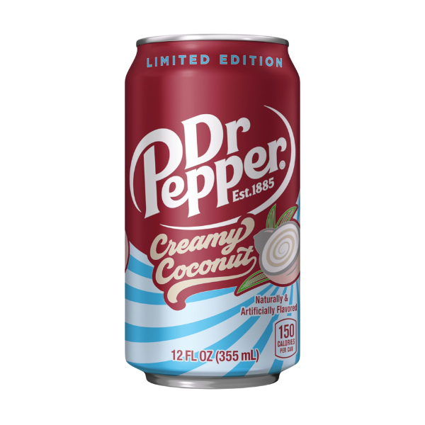 Dr Pepper Creamy Coconut Can 12 x 355ml (12 fl oz) image 0