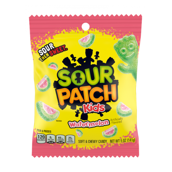 Sour Patch Kids Watermelon Peg Bag 12 x 141g (5oz) image 0