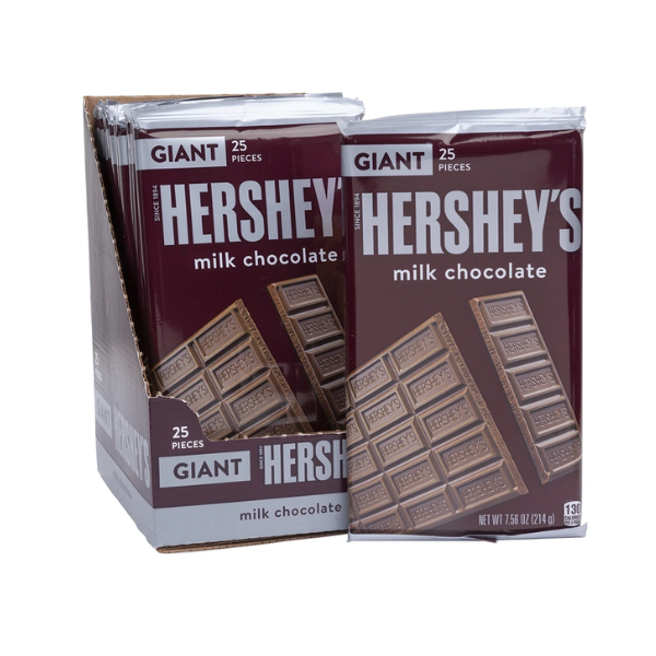 Hershey's Milk Chocolate Giant Bar 12 x 214g (7.56oz) image 0