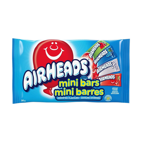 Airheads Mini Bars Assorted Flavours Big Bag 1 x 340g (12oz) image 0