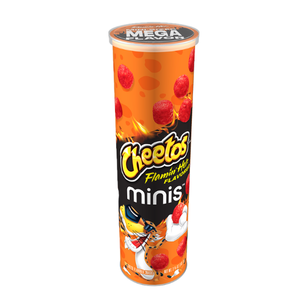 Cheetos Minis Flamin' Hot Canister 1 x 102.7g (3.625oz) image 0