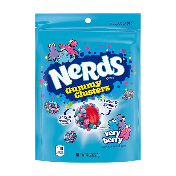 Nerds Gummy Clusters Very Berry Pouch Bag 6 x 227g (8oz) image 0
