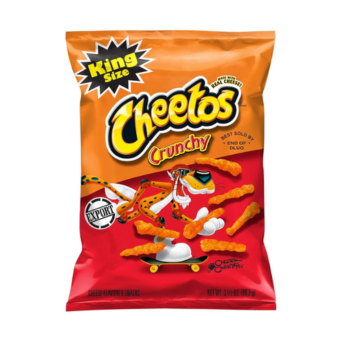 Cheetos Crunchy King Size Medium Bag 24 x 99.2g (3.5oz image 0