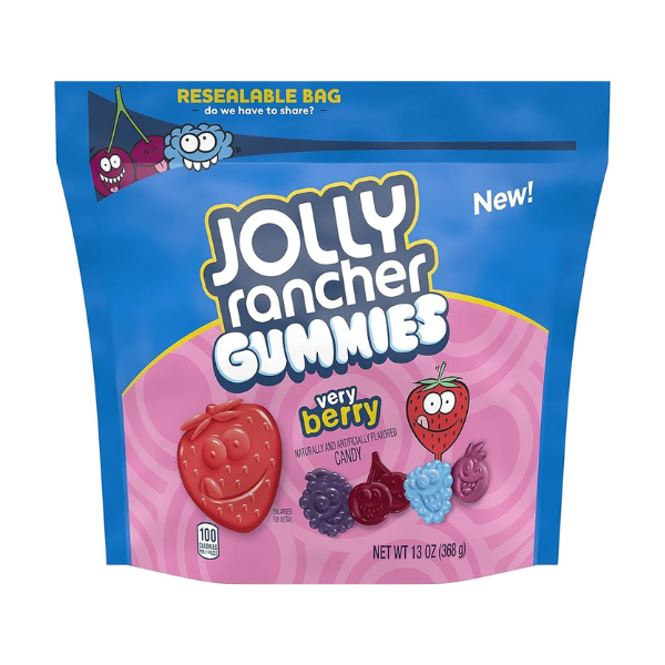 Jolly Rancher Gummies Very Berry Pouch Bag  8 x 369g (13oz) image 0