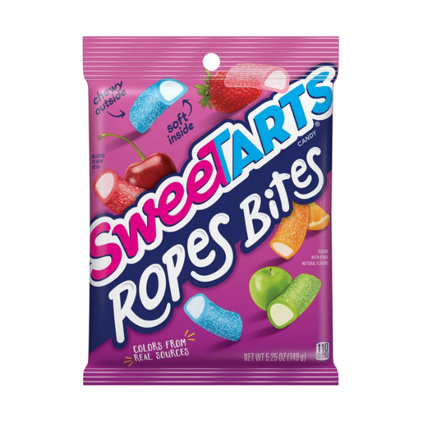 Sweetarts Ropes Bites Mixed Fruit Peg Bag 12 x 149g (5.25oz) image 0