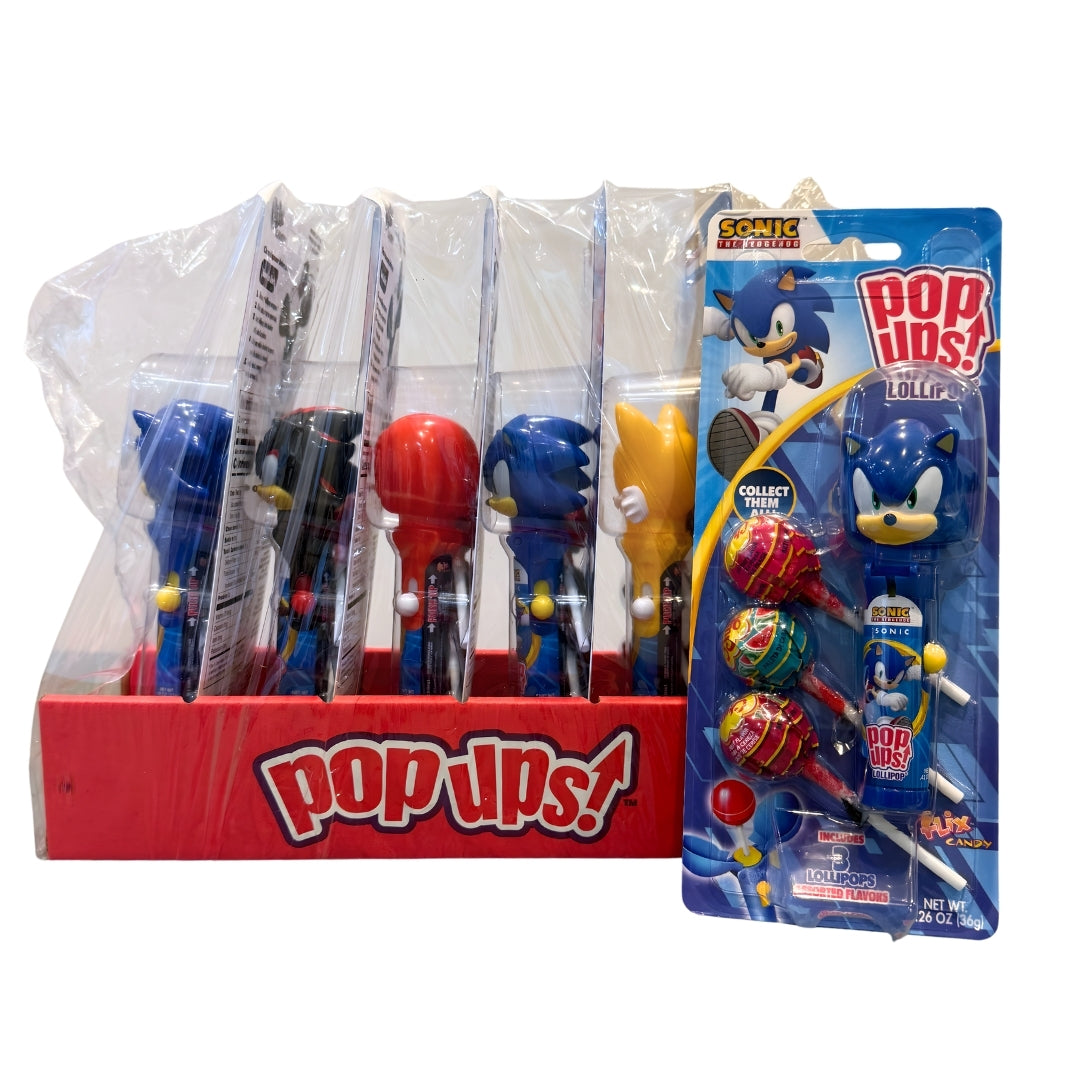 Pop Ups Sonic The Hedgehog Blister Pack 6 x 36g (1.26oz) image 0