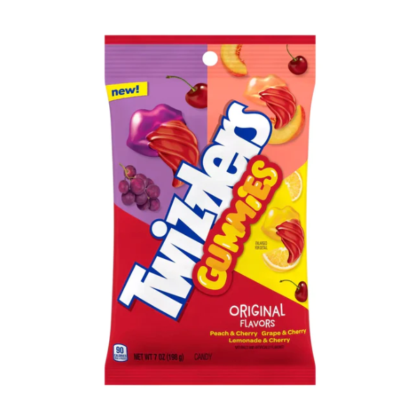 Twizzlers Gummies Original Flavors Peg Bag 12 x 198g (7oz) image 0