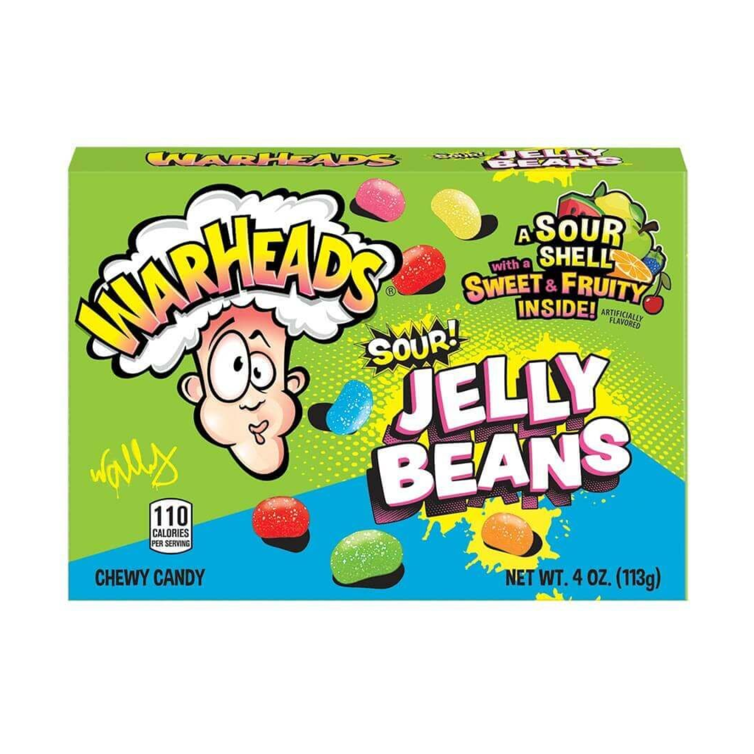 Warheads Jelly Beans Theater Box 12 x 113g (4oz) image 0