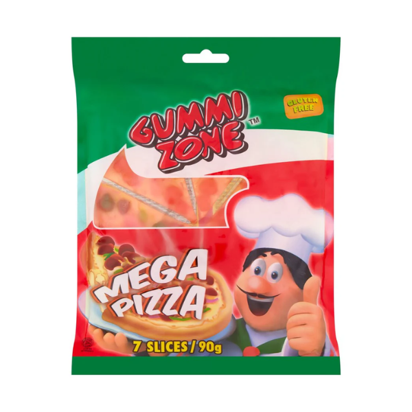 Gummi Zone Mega Pizza Peg Bag 12 x 90g image 0