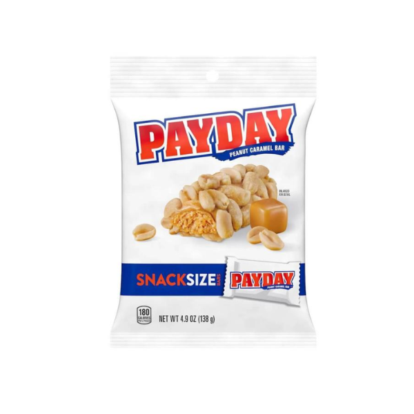 Payday Snack Size Peg Bag 9 x 138g (4.9oz) image 0