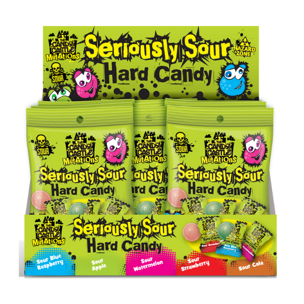 The Candy Castle Sour Hard Candy Peg Bag 18 x 56g image 0