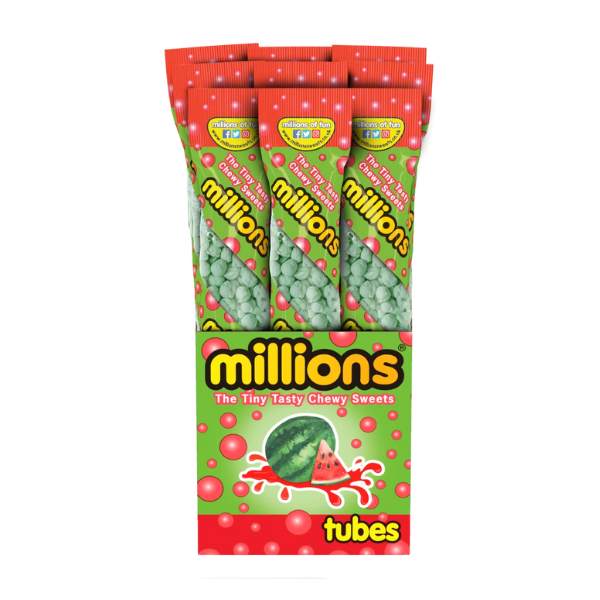 Millions Watermelon Tubes 12 x 55g image 0