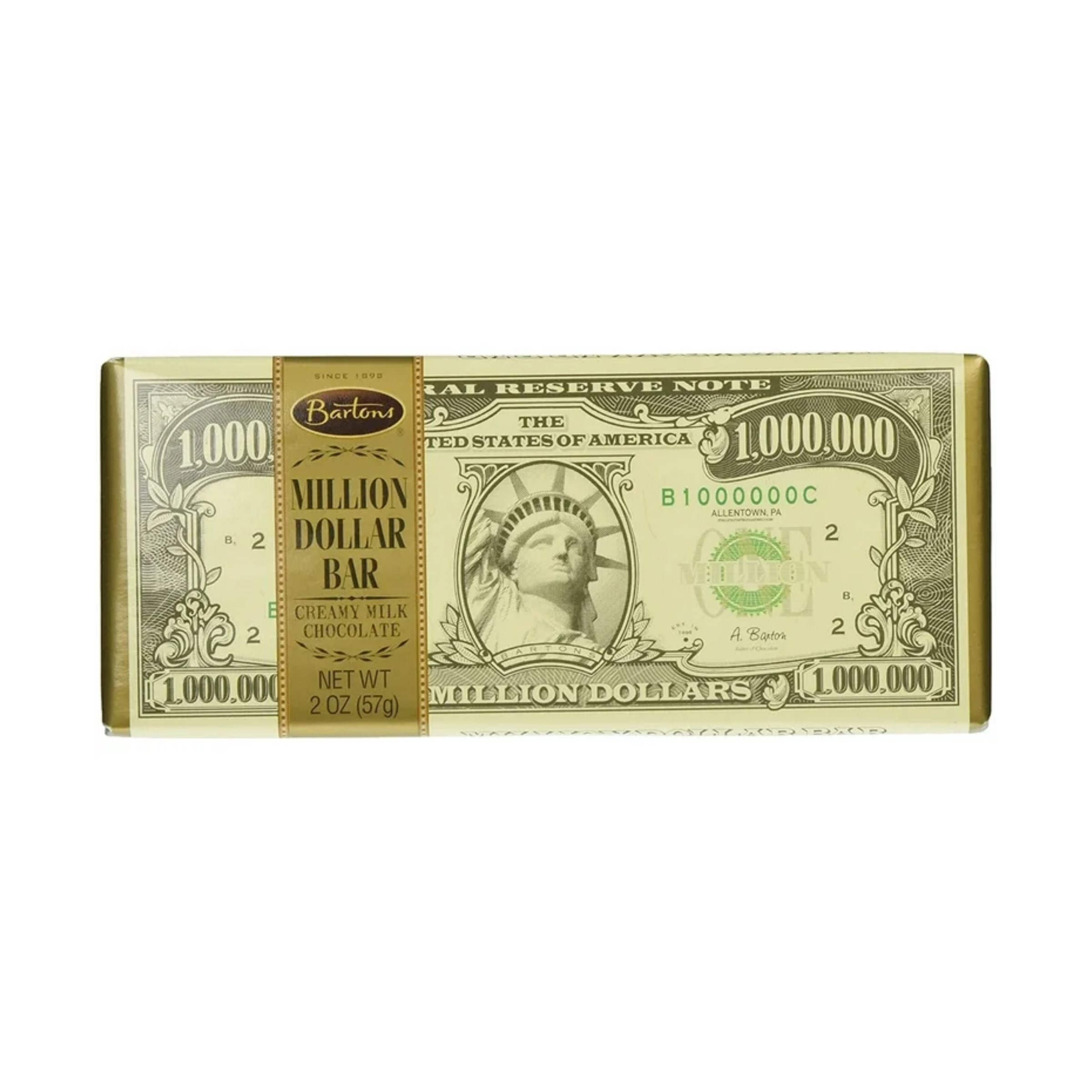 Million Dollar Milk Chocolate Bar 12 x 57g (2oz) image 0