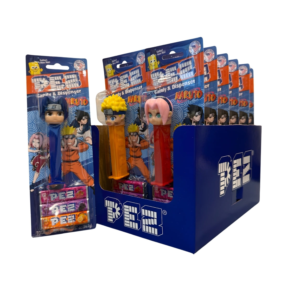 Pez Naruto Blister Pack 12 x 24.7g (0.87oz) image 0