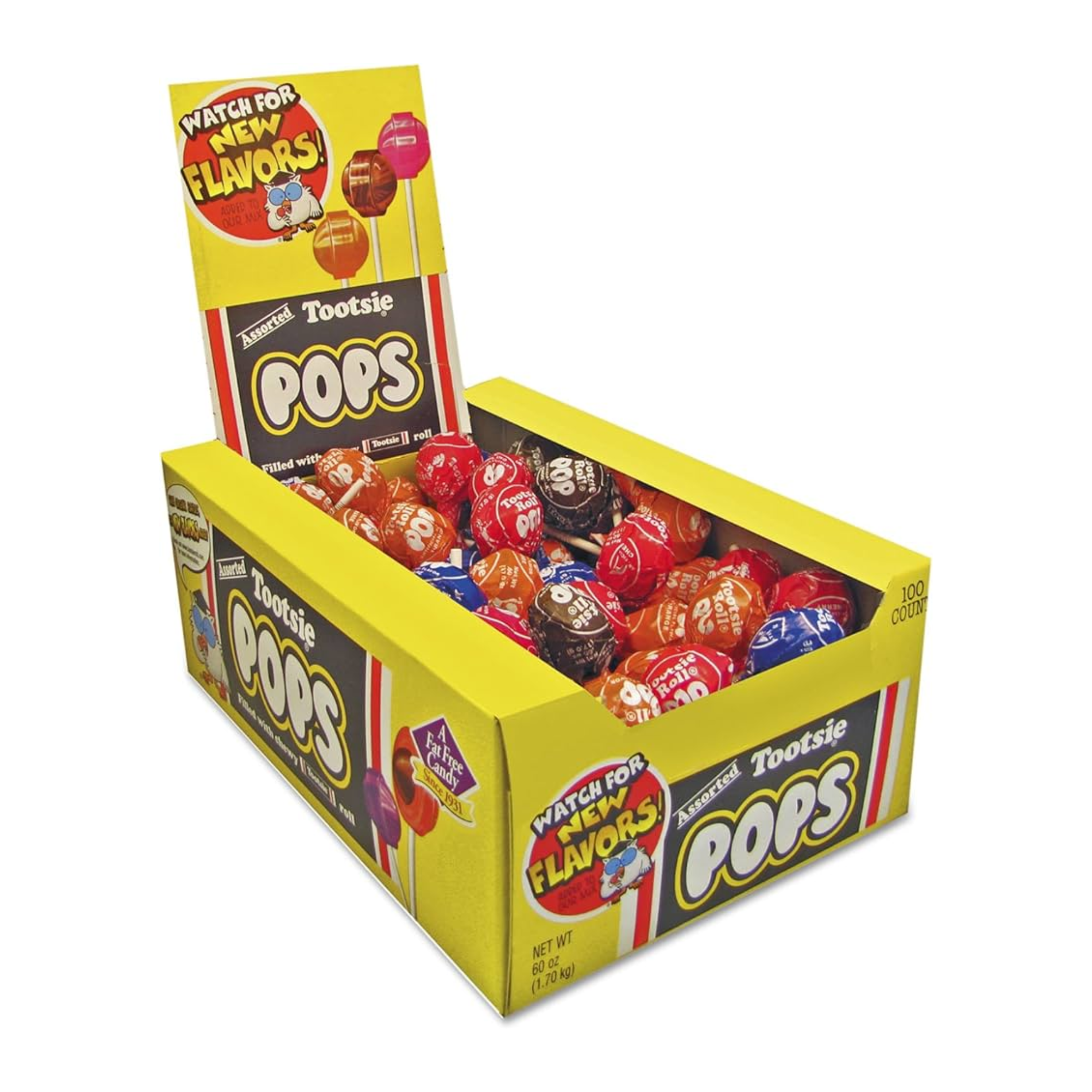 Tootsie Roll Tootsie Pops Assorted 100 pieces 1 x 1700g (60oz) image 0