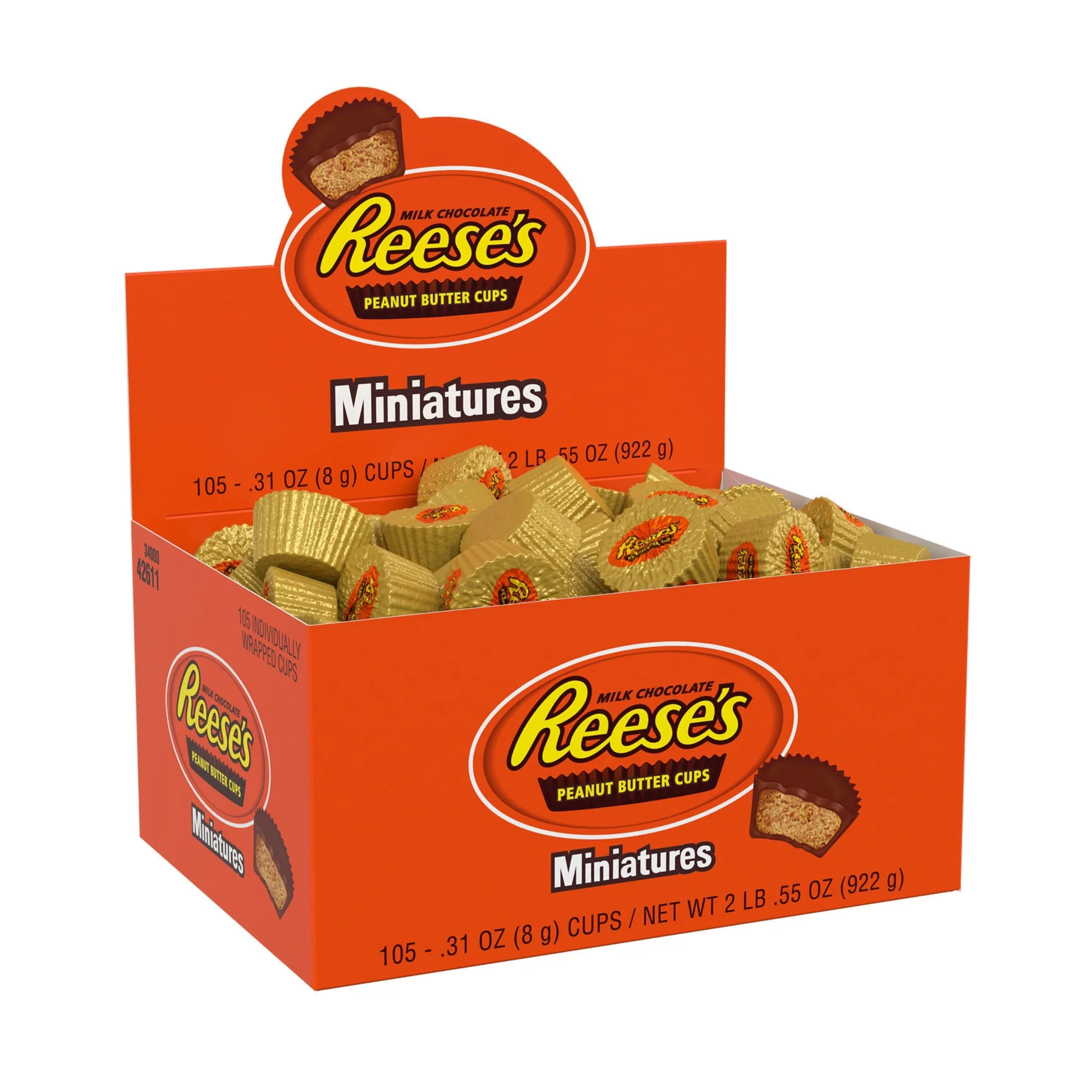 Reese's Peanut Butter Cups Miniatures 105 x 8g (0.31oz) image 0