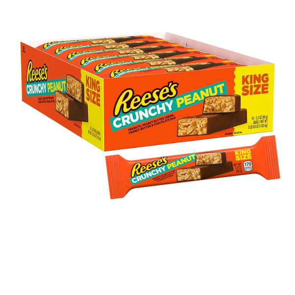 Reese's Crunchy Peanut King Size Bar 18 x 90g (3.2oz) image 0