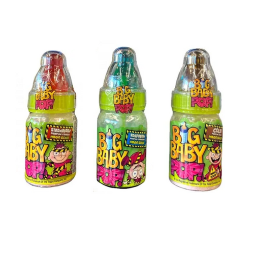 Bazooka Big Baby Pop Mega Sour 12 x 32g image 0