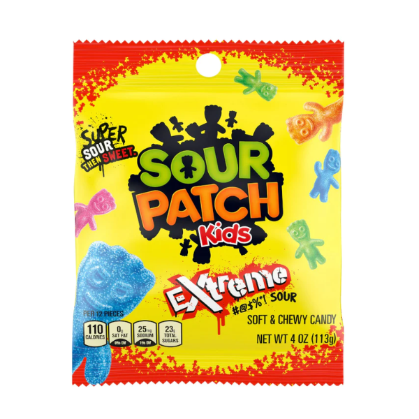 Sour Patch Kids Extreme Peg Bag 12 x 113g (4oz) image 0