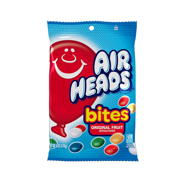 Airheads Bites Original Fruit Peg Bag 12 x 170g (6oz) image 0
