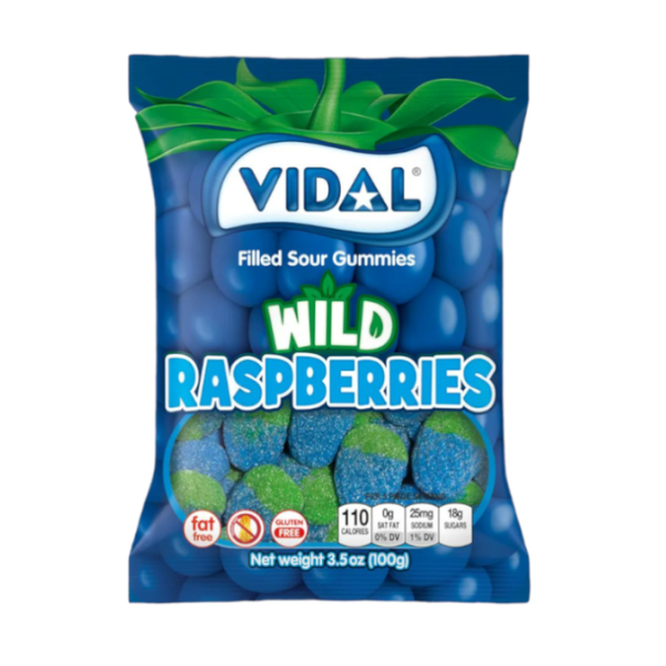 Vidal Sour Wild Raspberry Peg Bag 14 x 100g (3.5oz) image 0