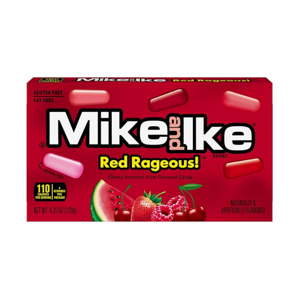 Mike and Ike Red Rageous Theater Box 12 x 120g (4.25oz) image 0