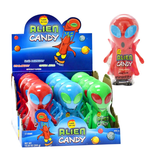 Koko's Alien Candy Twist-N-Lik 12 x 25g (0.8oz) image 0